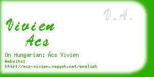 vivien acs business card
